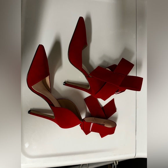 Ruby Red Pumps - Picture 2 of 4